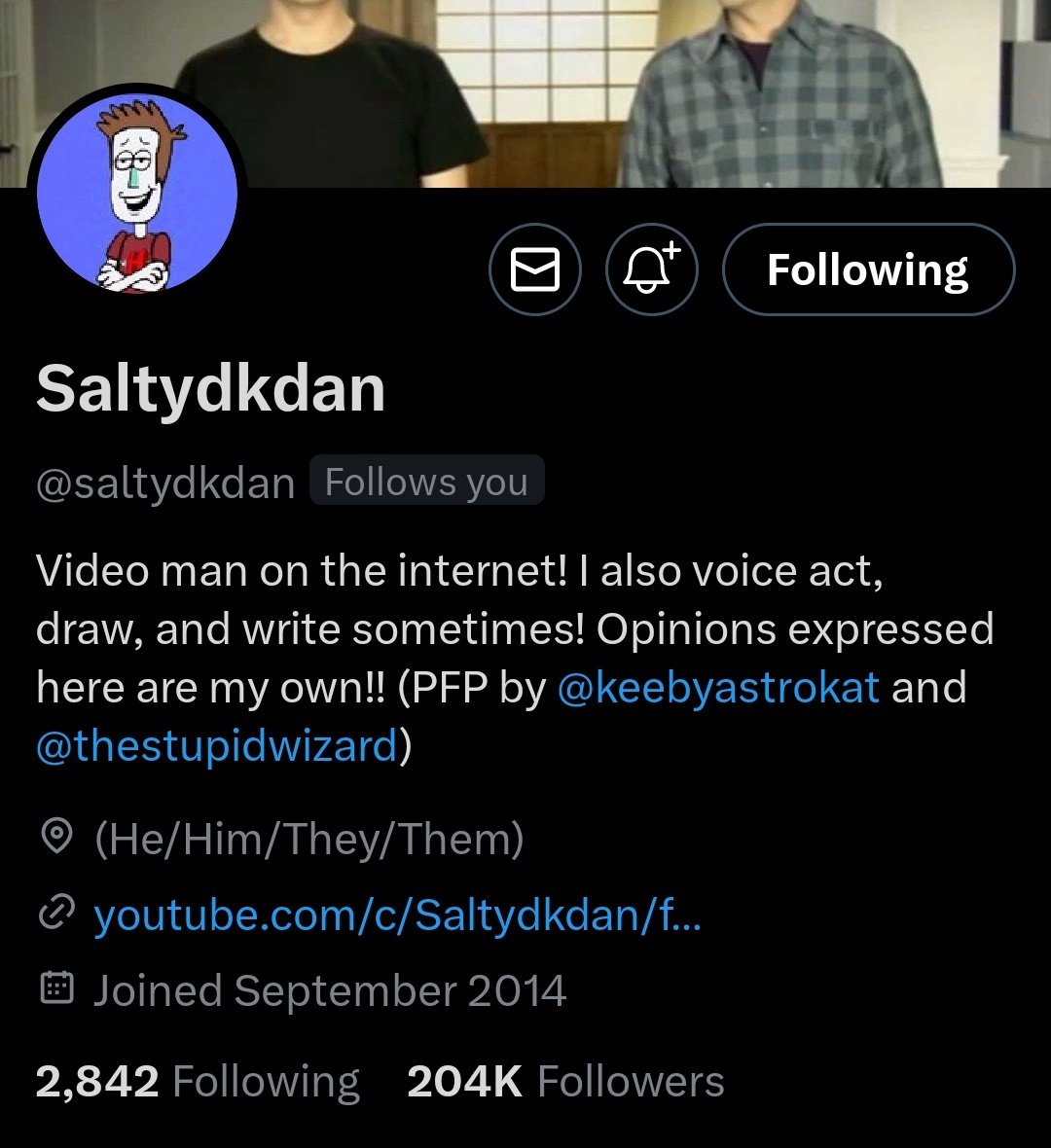 JacobTjv's tweet image. Woke up to Saltydkdan following me??? HELLO, I'M BEYOND HONORED 🥹