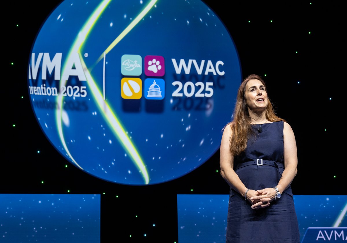 AVMA Meetings & Events (@avmameets) on Twitter photo Raise your 🙋♀️🙋 if you are still feeling so inspired from the #AVMA2025 and #WVAC2025 keynote address featuring Megan Leavey!
Big thanks once again to <a href="/HillsPet/">Hill's Pet Nutrition</a> and AVMA LIFE/AVMA PLIT for their support of the AVMA Keynote Address! Raise your 🙋♀️🙋 if you are still feeling so inspired from the #AVMA2025 and #WVAC2025 keynote address featuring Megan Leavey!
Big thanks once again to <a href="/HillsPet/">Hill's Pet Nutrition</a> and AVMA LIFE/AVMA PLIT for their support of the AVMA Keynote Address!