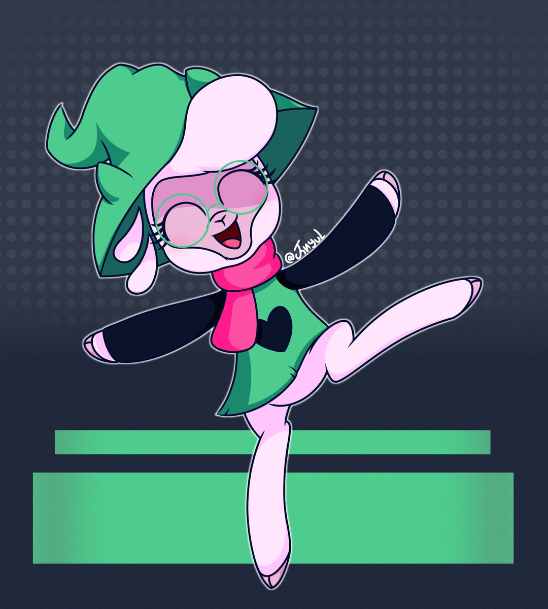 JhNyul's tweet image. #tfh #themsfightinherds #pom #deltarune #Ralsei 

Fluffy girl cosplayin&apos; fluffy boi