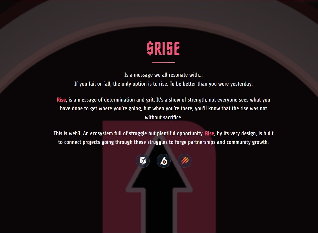 MOBCollective_'s tweet image. Its time to $RISE.
Auto-buy back orders set.
Raffles fees contributing to buy backs.
And that's just the start...
LOCK IN.