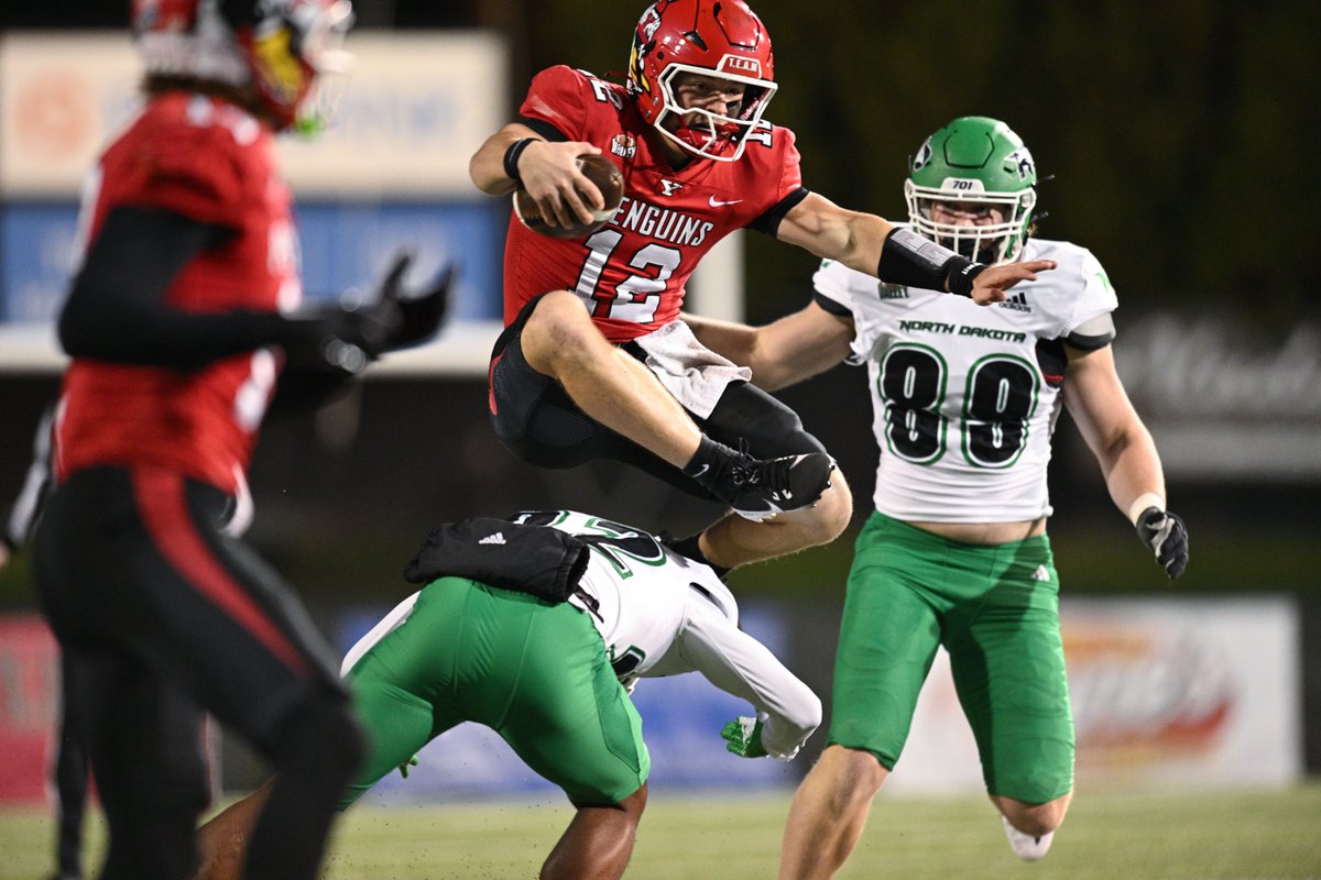 Youngstown State Penguins (@ysusports) on Twitter photo ๐๐๐๐๐ ๐๐
๐๐๐ ๐๐๐๐๐๐๐ธ
On Oct. 26, 2024, <a href="/ysufootball/">Youngstown State Football</a>'s Beau Brungard hurdled a North Dakota defender, and <a href="/RobertHayesPix/">Robert Hayes</a> captured it through his lens. Fans crowned this photo their favorite from 2024-25 on our Instagram Story!
#GoGuins๐ง ๐๐๐๐๐ ๐๐
๐๐๐ ๐๐๐๐๐๐๐ธ
On Oct. 26, 2024, <a href="/ysufootball/">Youngstown State Football</a>'s Beau Brungard hurdled a North Dakota defender, and <a href="/RobertHayesPix/">Robert Hayes</a> captured it through his lens. Fans crowned this photo their favorite from 2024-25 on our Instagram Story!
#GoGuins๐ง