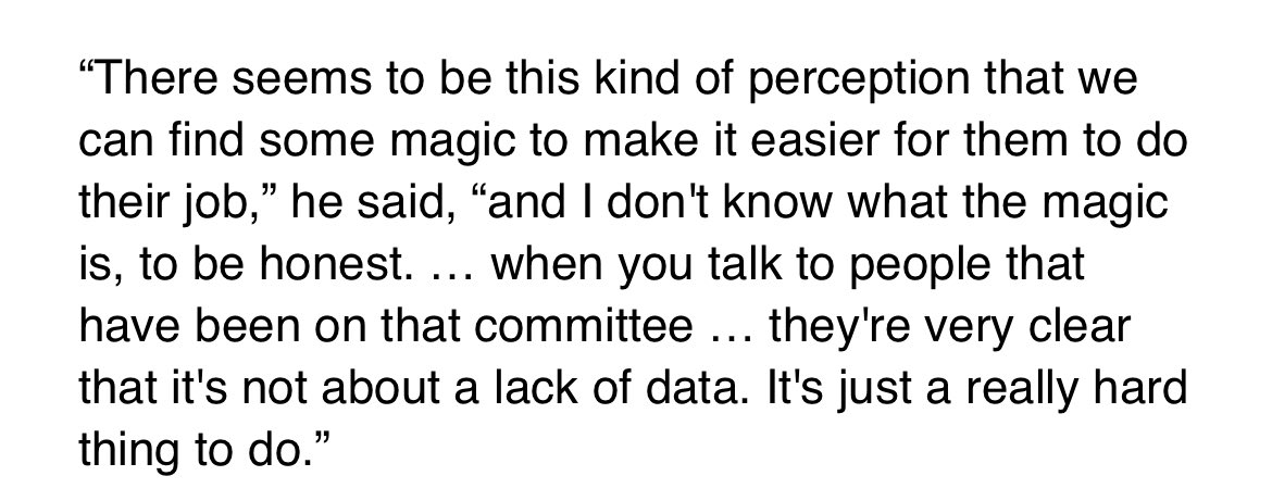 CFBHeather's tweet image. Petitti is not convinced there’s a better metric to help the committee …