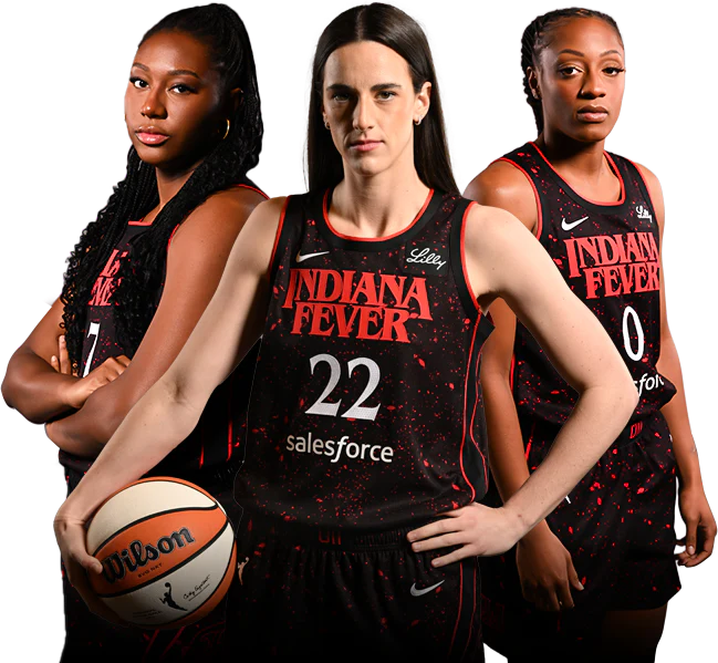 DylanDittrich's tweet image. The Stranger Things Indiana Fever jerseys are one of the coolest mash-ups in sports.
The last iteration came in 2021, when the actors were still kids and Caitlin Clark was still at Iowa.