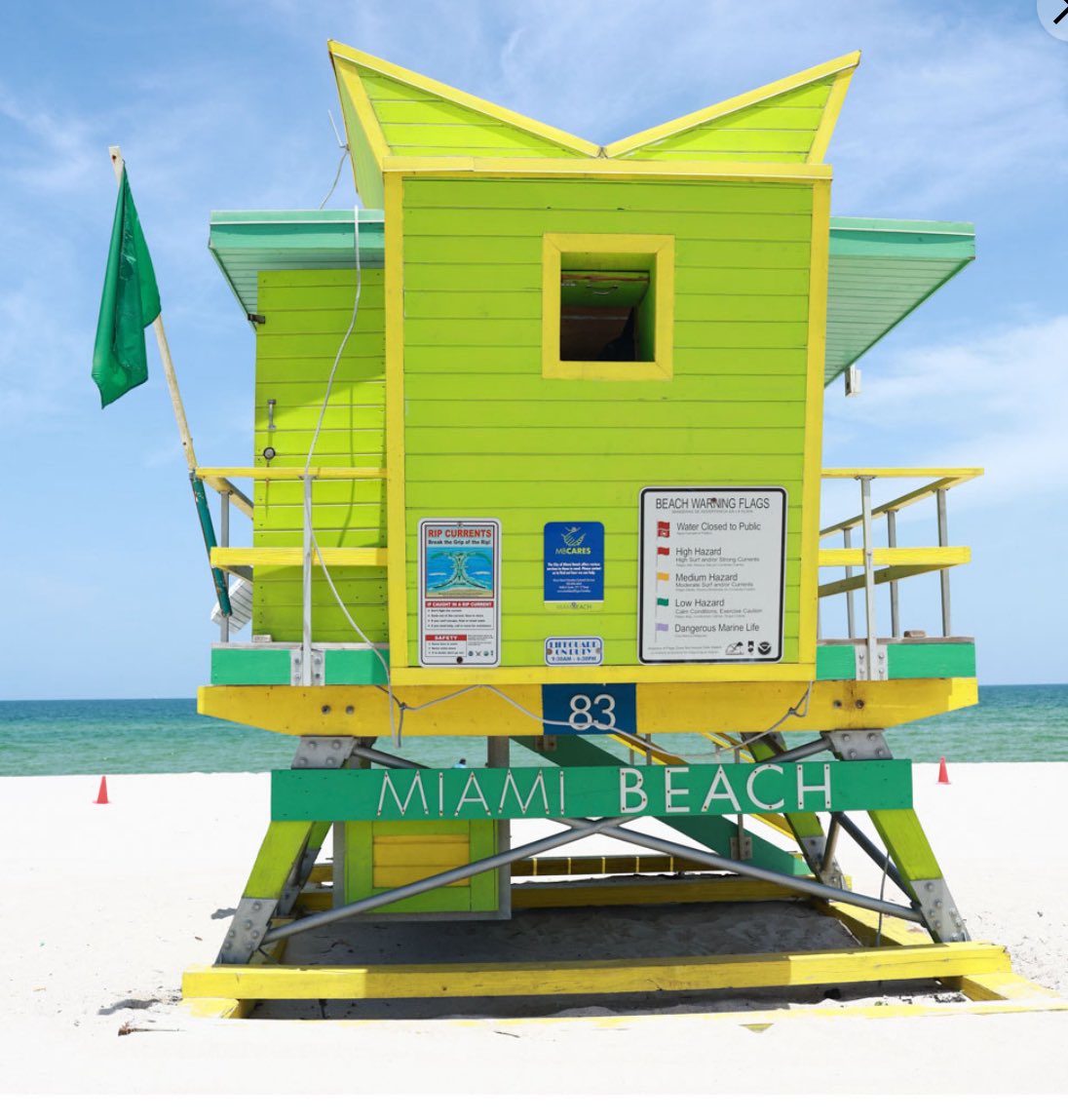 DeanSouthwark's tweet image. I love the Lifeguard Towers on Miami Beach!