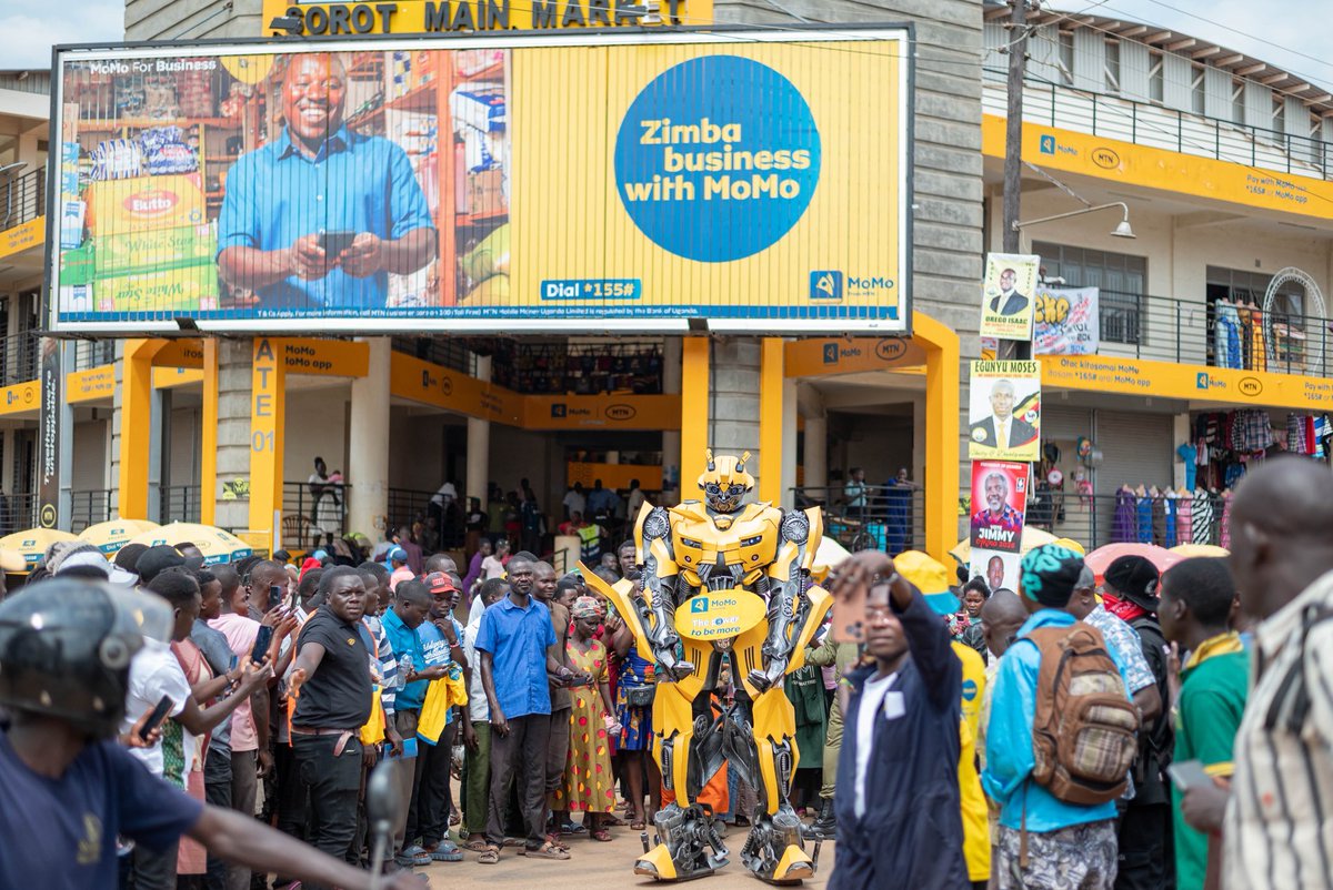 Revnickk's tweet image. The @mtnmomoug team has spent the day in Soroti doing one thing; spreading the gospel of #ThePowerToBeMore which plugs users to all the abilities of #MTNMoMo.