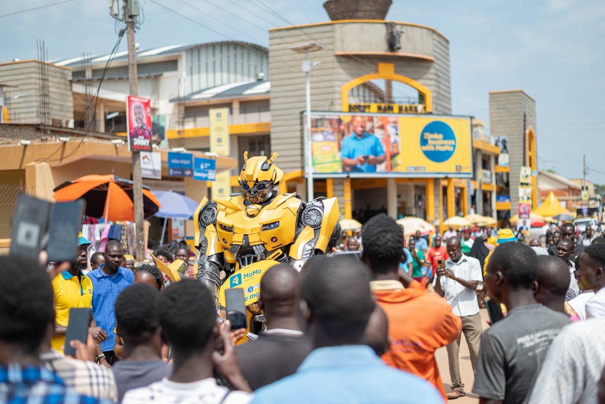 Revnickk's tweet image. The @mtnmomoug team has spent the day in Soroti doing one thing; spreading the gospel of #ThePowerToBeMore which plugs users to all the abilities of #MTNMoMo.