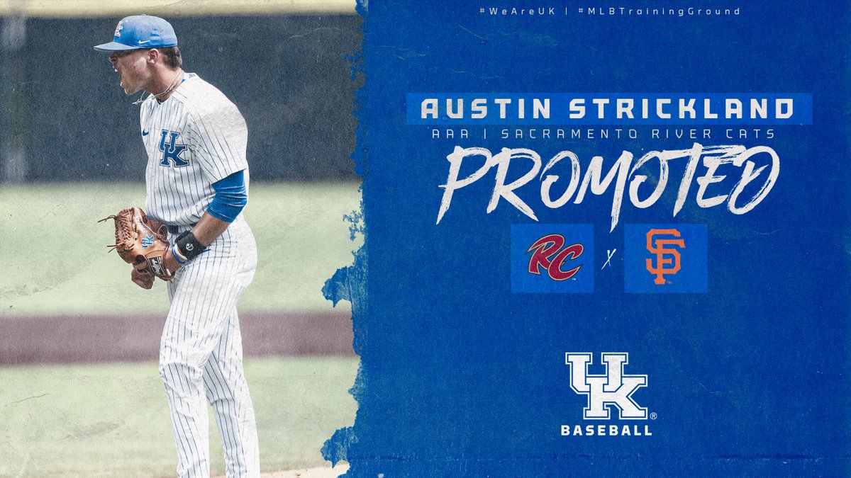 UKBaseball's tweet image. Austin Strickland (@stricky_a) is moving 🆙 to Triple-A!
#CatsinthePros