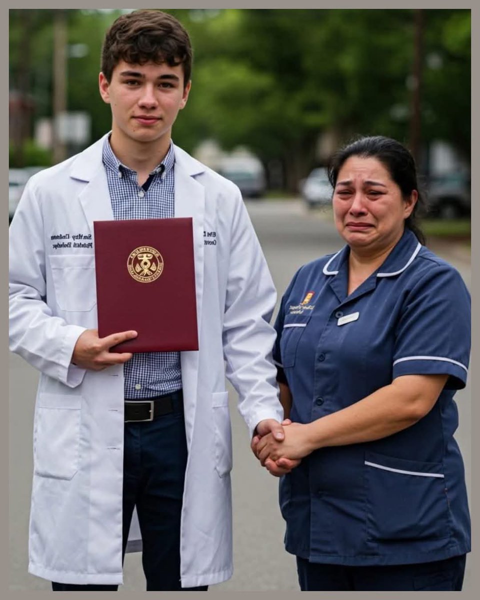 muskan_art5's tweet image. My son became a doctor today.
I cleaned hospital hallways for years to pay for his books. I couldnβt study, but he could. Iβm tired, but full of pride. I would appreciate you to send strength in this new professional path. ππ»π₯Ήππ»π₯Ή