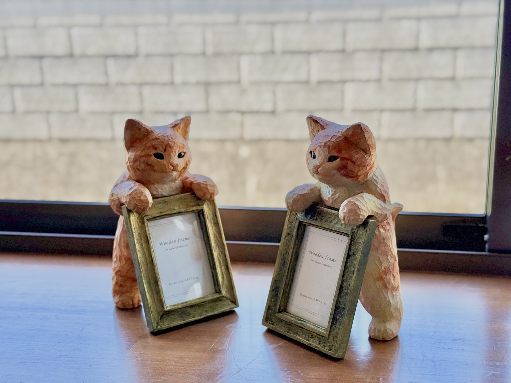 一点物】花房さくら ねこ 猫 木彫作品 花房さくら木彫展