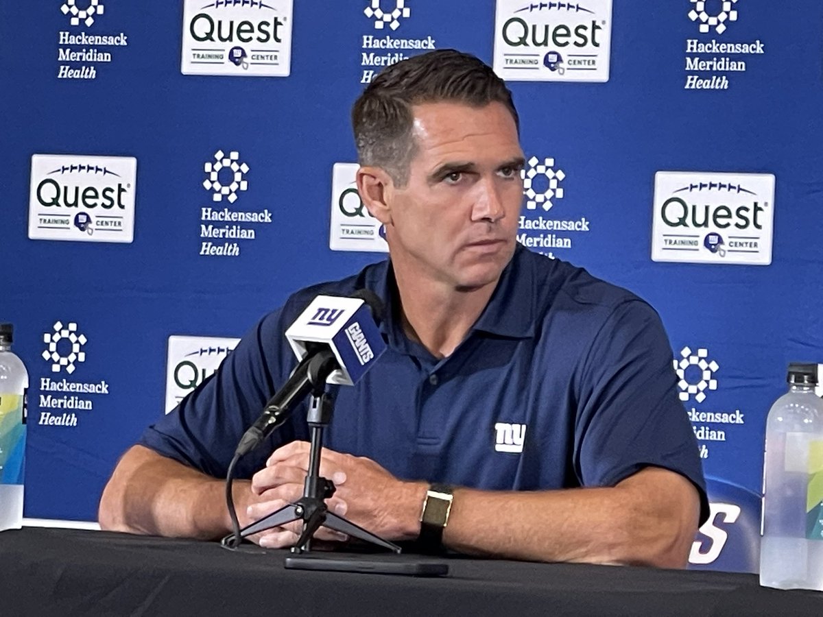 RalphVacchiano's tweet image. Giants GM Joe Schoen would not say if he thinks he’s built a playoff team this season.
“My expectation is we have a competitive roster.,” he said.