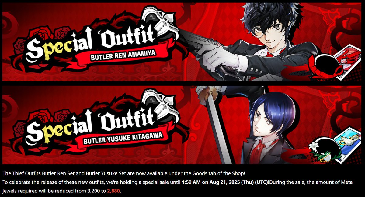P5XPosting's tweet image. Also hold up hold up hold up-
BUTLER YUSUKE IS NEW. LIKE ACTUALLY.