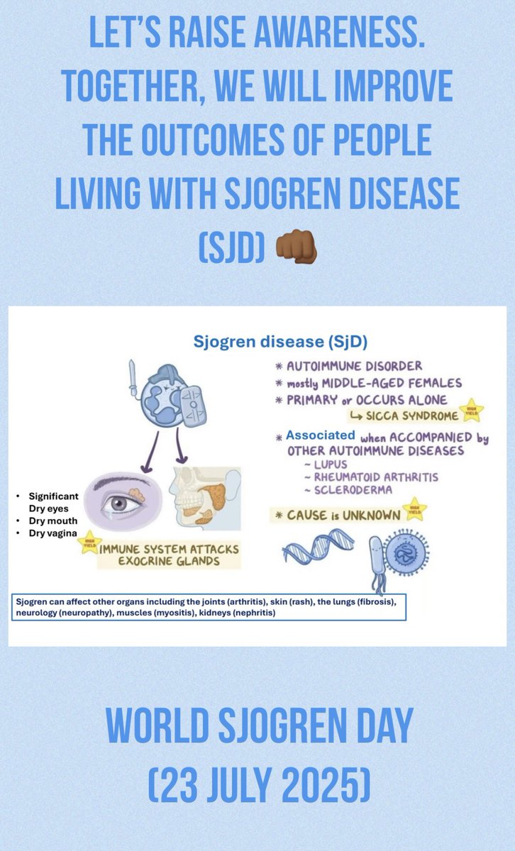Md Yuzaiful Md Yusof (@yuz6yusof) on Twitter photo #WorldSjögrensday #sjogrens Sjogren disease (SjD) 23 July 2025 #proudwithSjogrens #WorldSjögrensday #sjogrens Sjogren disease (SjD) 23 July 2025 #proudwithSjogrens