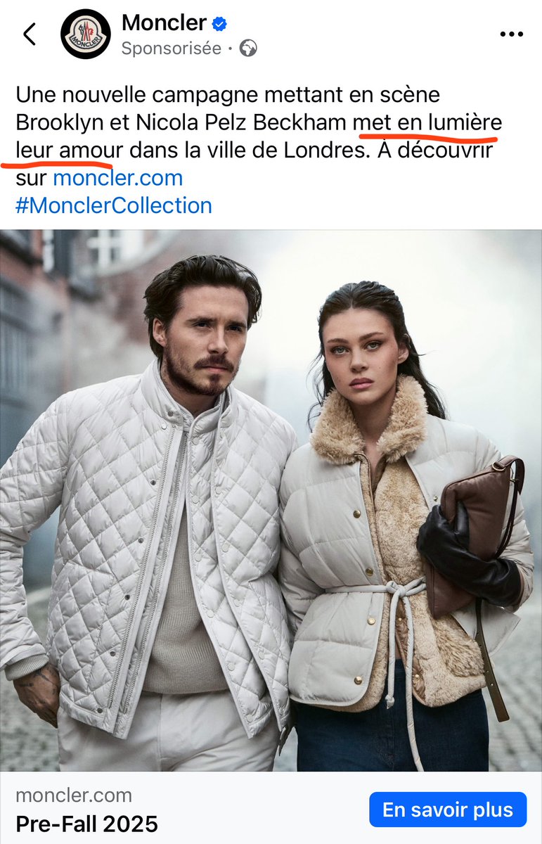 jeromegodefroy's tweet image. Je ne sais pas vraiment qui sont ces gens. Le mec est probablement le fils d’un footballeur à la retraite. La nana, je ne sais pas. La photo de leur “amour” montre une infinie souffrance, sans doute parce qu’ils trop chaudement couverts pour la saison, même à Londres…