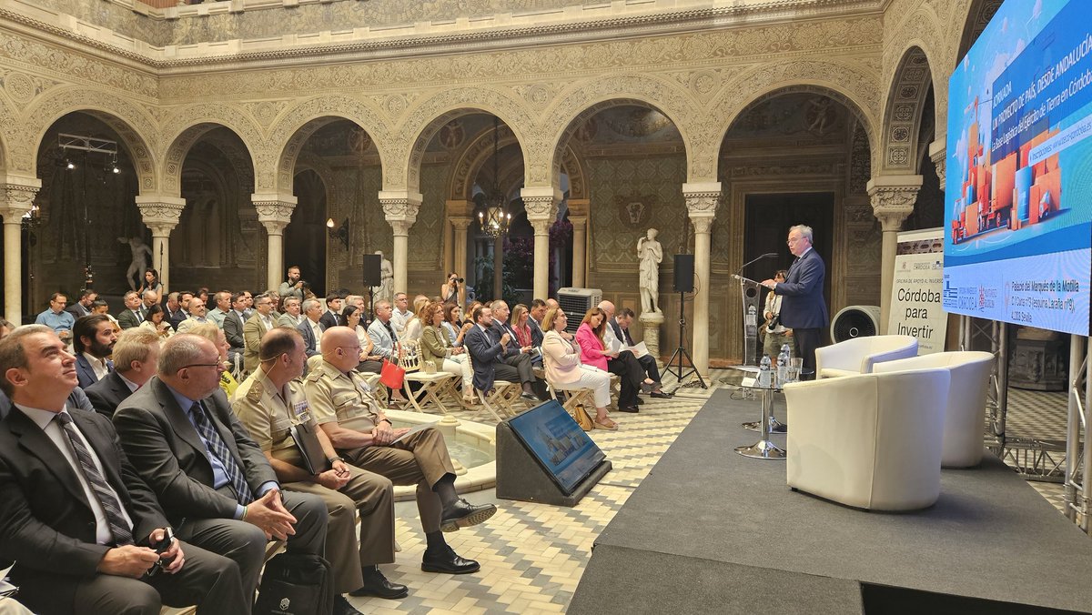 CECO (@cecoes_) on Twitter photo 🎯 Hablamos de logistica avanzada y predictiva en un lugar excepcional de Sevilla 👉 El Palacio del Marqués de la Motilla <a href="/GrupoMagtel/">Grupo Magtel</a> acoge la jornada Un proyecto de País desde Andalucía 🔝La Base Logística del Ejército de Tierra en #Córdoba
<a href="/CEAes_/">CEA</a> <a href="/CES_Sevilla/">Empresas de Sevilla</a> <a href="/CCAndalucia/">Cámaras Andalucía</a> 🎯 Hablamos de logistica avanzada y predictiva en un lugar excepcional de Sevilla 👉 El Palacio del Marqués de la Motilla <a href="/GrupoMagtel/">Grupo Magtel</a> acoge la jornada Un proyecto de País desde Andalucía 🔝La Base Logística del Ejército de Tierra en #Córdoba
<a href="/CEAes_/">CEA</a> <a href="/CES_Sevilla/">Empresas de Sevilla</a> <a href="/CCAndalucia/">Cámaras Andalucía</a>