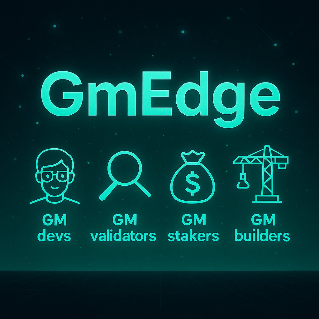IjatuyiProg31's tweet image. GM devs 🧑‍💻
GM validators 🔍
GM stakers 💰
GM builders 🏗️
GM from the edge.
#EdgeDev #LayerEdge #Web3