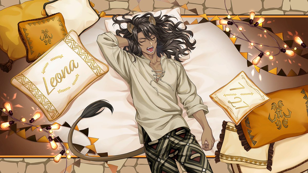 MostroLoungeVIP's tweet image. High res. Relaxing in Room Leona base card
#twstassets