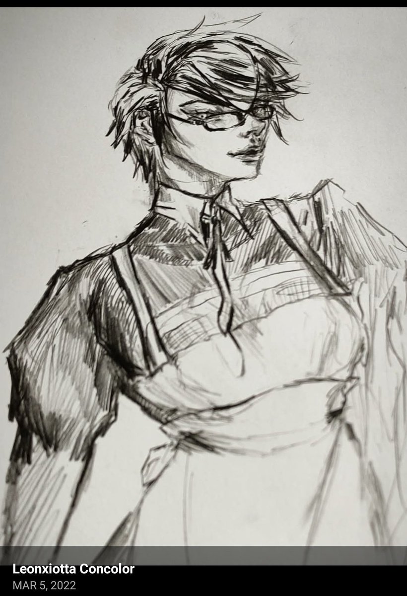 leonxiotta's tweet image. Very old maid Bayo sketch [2022]