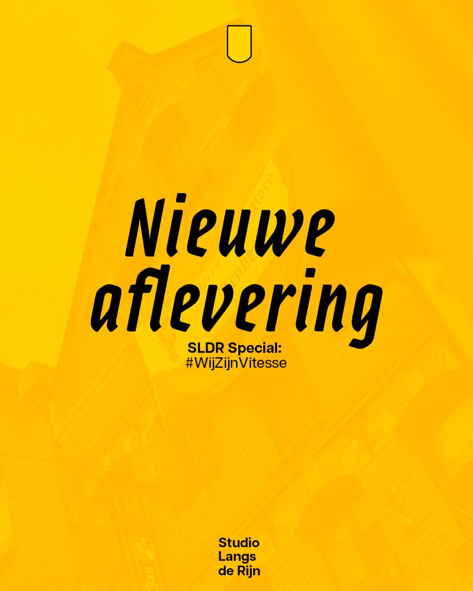 𝙉𝙄𝙀𝙐𝙒𝙀 𝘼𝙁𝙇𝙀𝙑𝙀𝙍𝙄𝙉𝙂 🎧

- Supporters over hun Vitesse 💛
- #WijZijnVitesse 🖤

𝗗𝗲 𝗮𝗳𝗹𝗲𝘃𝗲𝗿𝗶𝗻𝗴 𝗹𝘂𝗶𝘀𝘁𝗲𝗿𝗲𝗻?👇
🔗 sldr.bio.link
 
#studiolangsderijn #vitesse