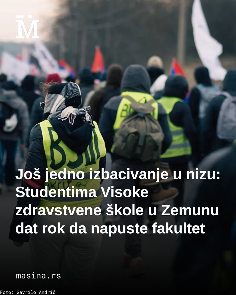 MasinaRS's tweet image. Studenti u blokadi Visoke zdravstvene škole u Zemunu objavili su da je nenastavno osoblje upalo u prostorije ove institucije, te da im je dat rok od dva sata da napuste fakultet.
Saznajte više na našem sajtu👇👇
masina.rs/jos-jedno-izba…