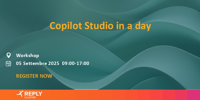 cluster_reply's tweet image. 📢 Torna Copilot Studio in a Day con Cluster Reply!
📅 05 Settembre Online
Scopri come costruire un #Copilot con Microsoft Copilot Studio in un solo giorno
🎟️ Registrati: msevents.microsoft.com/event?id=82189… #AI #PowerPlatform #ClusterReply #HandsOn #LowCode #MicrosoftEvents #FutureOfWork