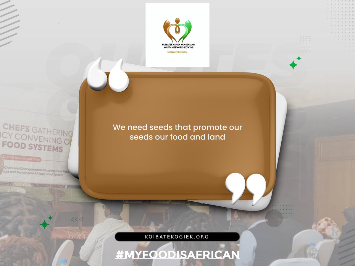 koibatek_ogiek's tweet image. &quot;We need seeds that promote our seeds our food and land&quot;
@Afsafrica  #MyFoodIsAfrican