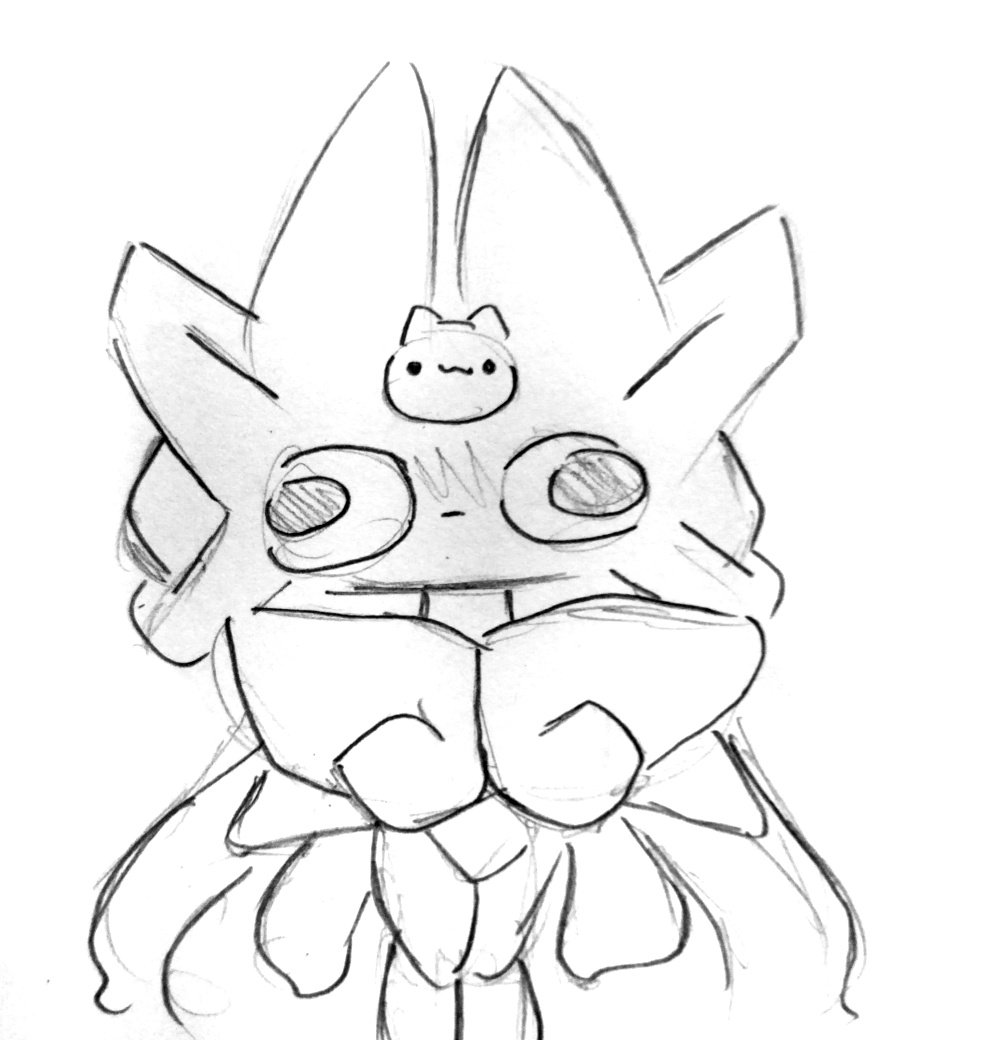 EraserMisha's tweet photo. Shoutout to Michi's friend who also made me do it- cof cof
He suggested drawing Idi:NX 
👋🦢

#TheBattleCats #にゃんこ大戦争 
#냥코대전쟁 https://t.co/HC3gf23tlY