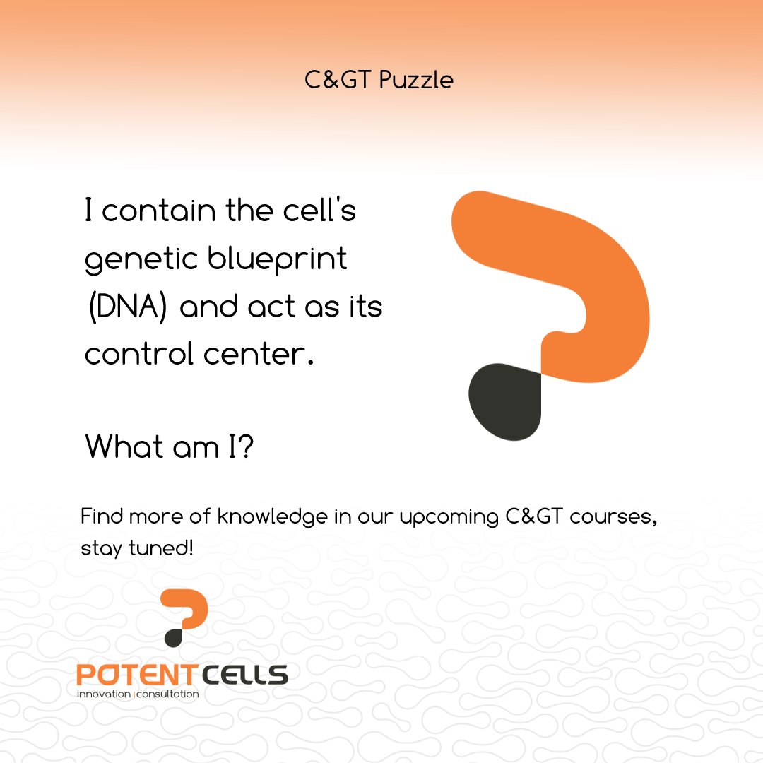 potentCELLS's tweet photo. Know the answer?
Add your answer to the comments down below, we will post ours, we promise

Find more #cellandgenetherapy knowledge in our upcoming courses, stay tuned!
#what_am_i
#potentcells https://t.co/JKNbkavzyB