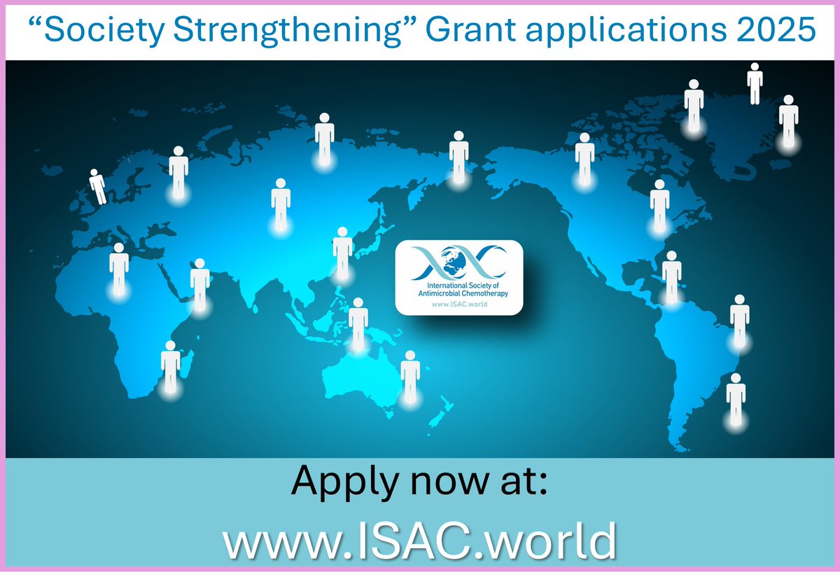 ISAC_world's tweet image. 🌟ISAC Society Grants - applications invited🌟

Applications of up to 6,000 Euros

There are 2 types of grants available:

1. To strengthen an Existing ISAC Member Society

2. To Establish a New Society in ID / clinical micro
Full details⬇️
tinyurl.com/mr27x7nd
#IDXposts