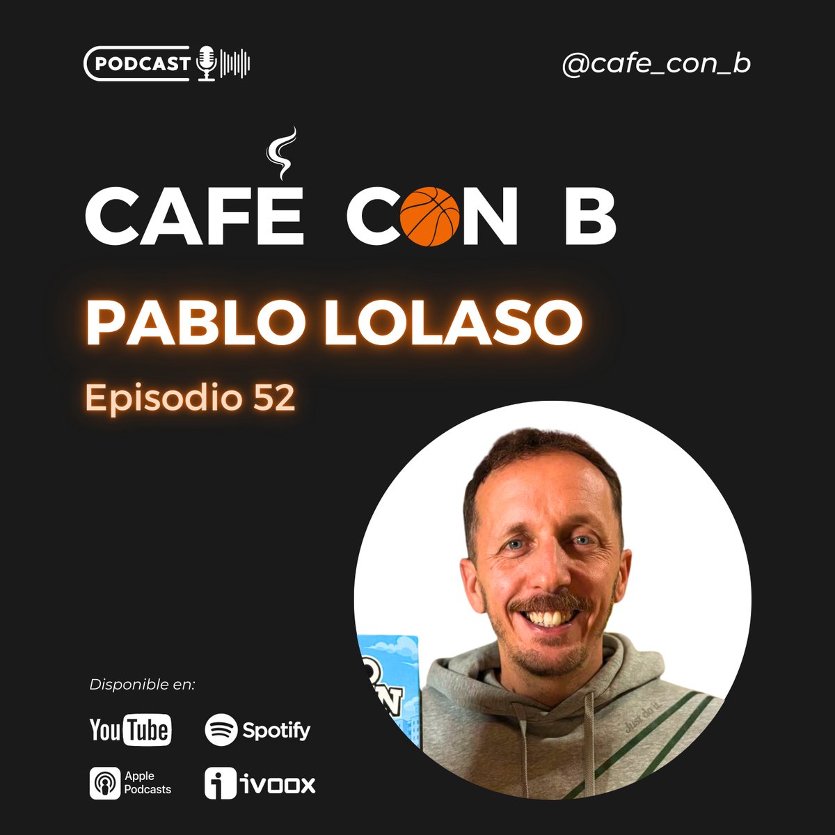 Café con B (@cafe_con_b) on Twitter photo 🚨 EPISODIO 52 🚨
🏀 PABLO LOLASO 🏀
Nuevo episodio de #CafeConB ☕️🏀 con <a href="/PabloLolaso/">Pablo Lolaso</a>, el alter ego más viral de nuestro baloncesto, imprescindible en <a href="/colgadosdelaro/">Colgados del Aro by Endesa</a> y autor de varias novelas (100% recomendables, por cierto)
No os lo perdáis 😉
📺🎧👉🏻 linktr.ee/cafe_con_b 🚨 EPISODIO 52 🚨
🏀 PABLO LOLASO 🏀
Nuevo episodio de #CafeConB ☕️🏀 con <a href="/PabloLolaso/">Pablo Lolaso</a>, el alter ego más viral de nuestro baloncesto, imprescindible en <a href="/colgadosdelaro/">Colgados del Aro by Endesa</a> y autor de varias novelas (100% recomendables, por cierto)
No os lo perdáis 😉
📺🎧👉🏻 linktr.ee/cafe_con_b