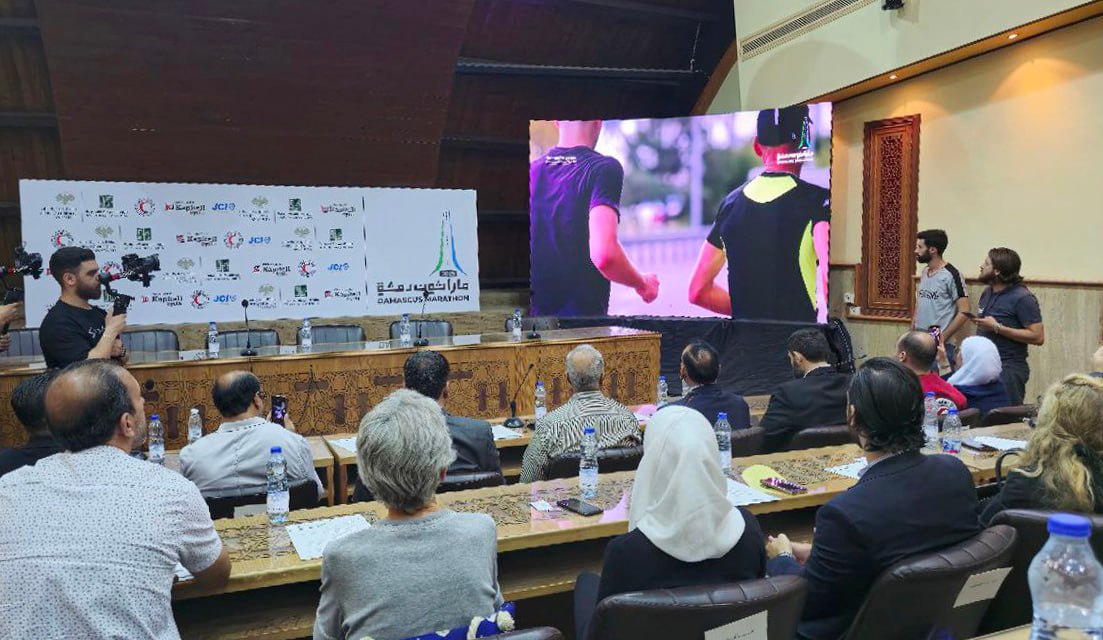SANAEnOfficial's tweet image. In a press conference held at Ministry of Youth and Sports building in Damascus, it was officially announced that the "#Damascus_Marathon_2025" will take place on the upcoming 27th of September.
sana.sy/en/