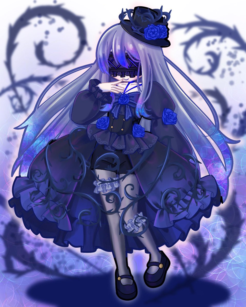 1LcFS8sQ0762390's tweet image. 目隠しの少女と青い薔薇。
少し不思議で、どこか切ない雰囲気を持っている子です。
#イラスト #オリキャラ #絵柄が好みっていう人にフォローされたい