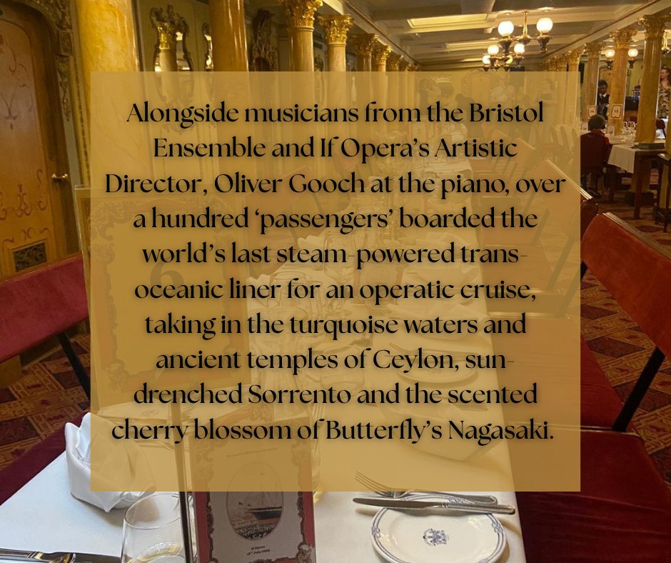 if_opera's tweet image. TALES FROM THE SS GREAT BRITAIN
Everything was shipshape for our debut aboard Brunel's SS Great Britain alongside The Bristol Ensemble last weekend and we had a whale of a time! We hope everyone enjoyed themselves as much as we did!