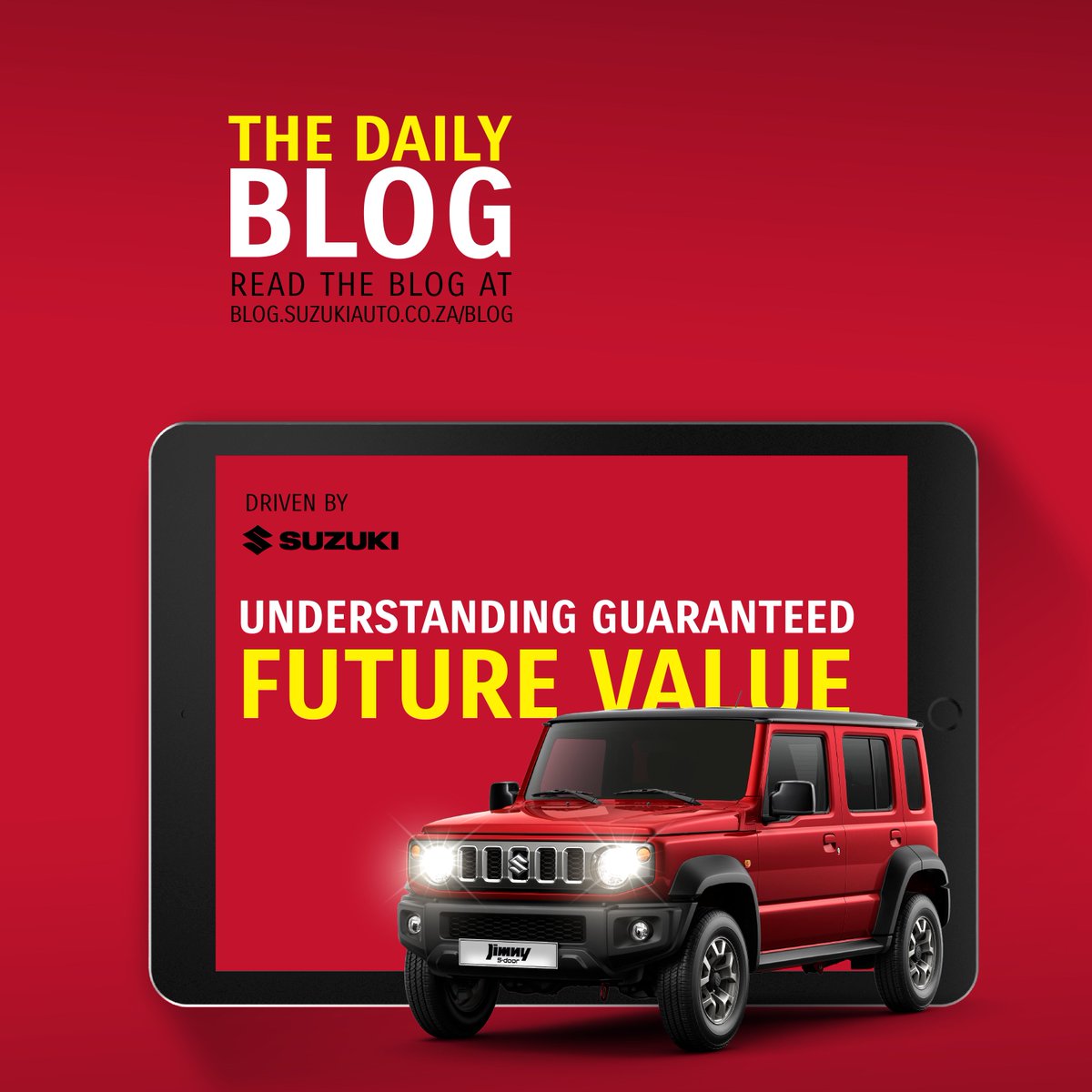 Suzuki_ZA's tweet image. Know what terms like Guaranteed Future Value mean when it comes to your four-wheeled asset?
Our blog simplifies the complex world of car finance, budgeting & depreciation to explain how GFV can put you in the driver's seat: brnw.ch/21wUm9f
#SuzukiSA