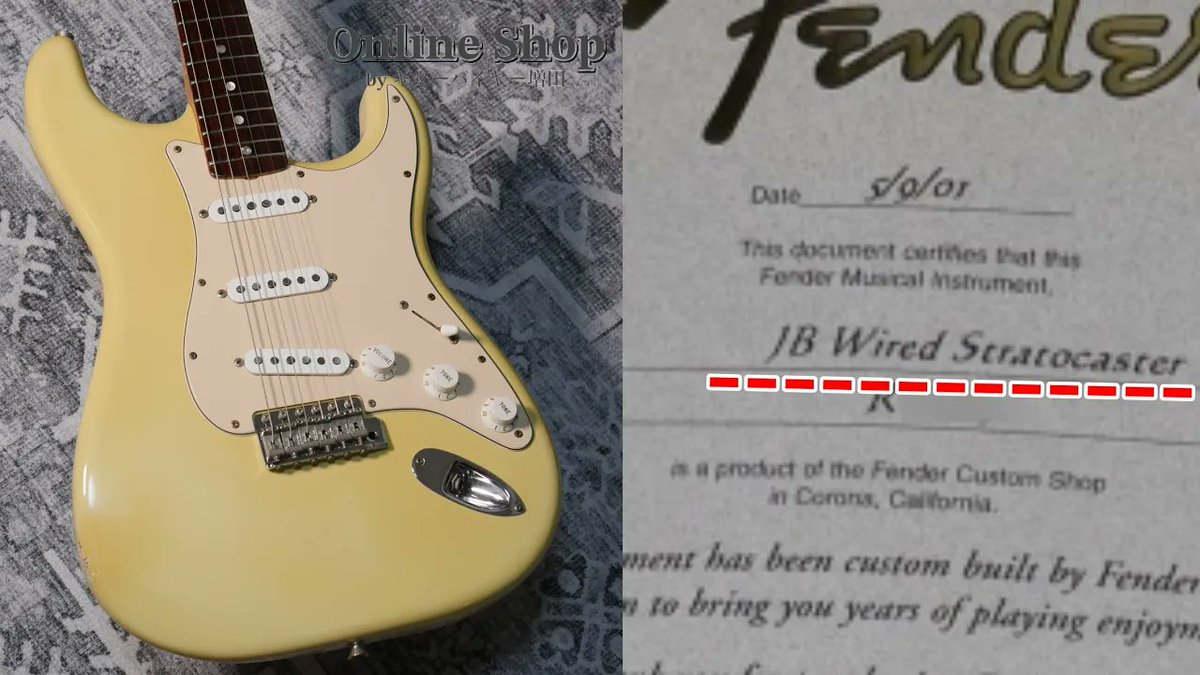 keimsd's tweet image. あなたはピンときますか?"JB Wired"ストラト。 非常に貴重なFender Custom Shop "JB Wired" Stratoca... youtu.be/7HNtBDbMlrU?si… @YouTubeより