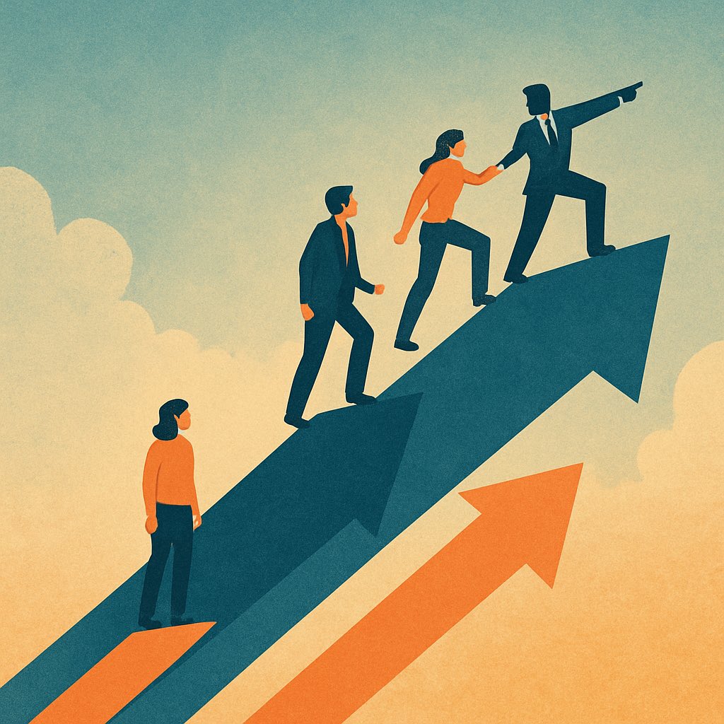 You can grow alone, but with the right people, you rise.