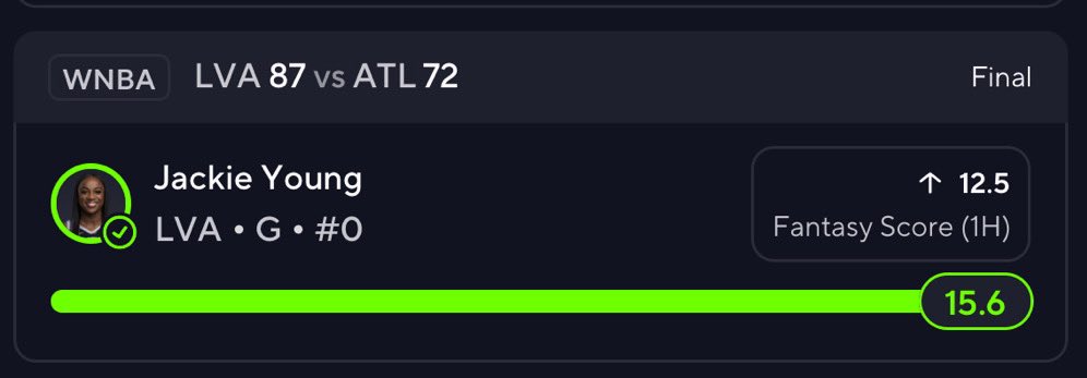 💸💎RayWPicks💎💸 (@raywpicks) on Twitter photo 🤑CASH Jackie Young ✅
Over 12.5 1st Half FS🤑
🚨( Prop #25)🤩
⭐️Now we are 9-2 on our Last 11 Free Props🤑🔥
$9.99 Premium patreon.com/RayWPicks
📊Research Tool- <a href="/OutlierDotBet/">Outlier.Bet</a> 👨🔬🧪 Free Trial Promo Code- start.outlier.bet/RayWPicks?me
#PrizePicks #sportsbetting #playerprops 🤑CASH Jackie Young ✅
Over 12.5 1st Half FS🤑
🚨( Prop #25)🤩
⭐️Now we are 9-2 on our Last 11 Free Props🤑🔥
$9.99 Premium patreon.com/RayWPicks
📊Research Tool- <a href="/OutlierDotBet/">Outlier.Bet</a> 👨🔬🧪 Free Trial Promo Code- start.outlier.bet/RayWPicks?me
#PrizePicks #sportsbetting #playerprops
