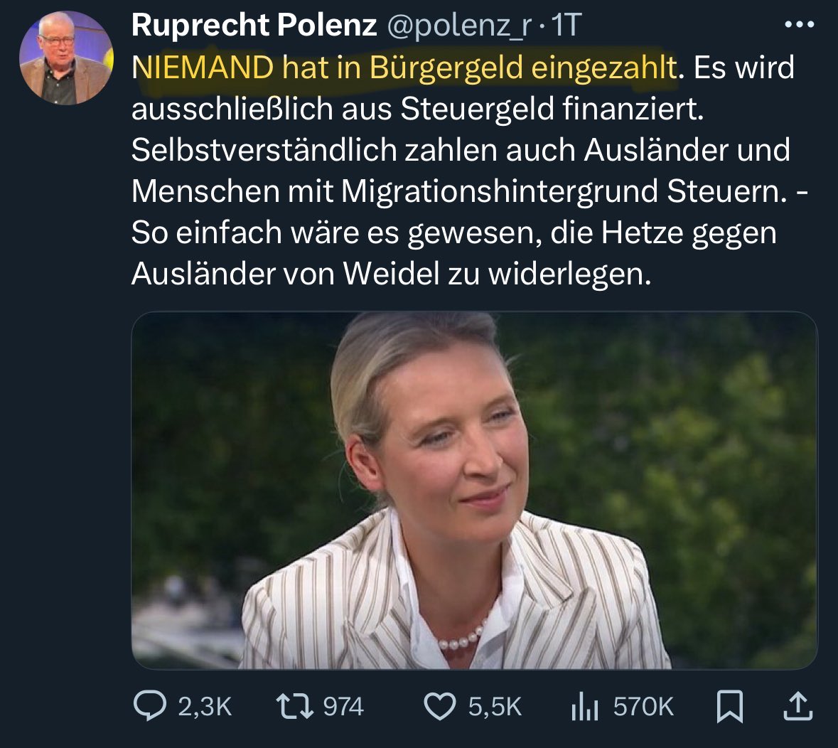 Achsooooooooooo, wenn etwas aus Steuergeldern finanziert wird, muss niemand einzahlen.