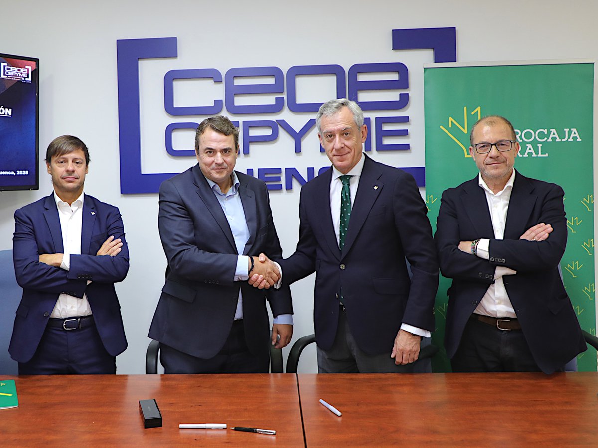 Eurocaja Rural (@eurocajarural) on Twitter photo Renovamos nuestra alianza con CEOE CEPYME Cuenca para impulsar el desarrollo empresarial de la provincia🤝<a href="/ceoecuenca/">CEOE CEPYME CUENCA</a>
🔽Ver noticia🔽
eurocajarural.es/institucional/…
#LaBancaQueTúQuieres Renovamos nuestra alianza con CEOE CEPYME Cuenca para impulsar el desarrollo empresarial de la provincia🤝<a href="/ceoecuenca/">CEOE CEPYME CUENCA</a>
🔽Ver noticia🔽
eurocajarural.es/institucional/…
#LaBancaQueTúQuieres