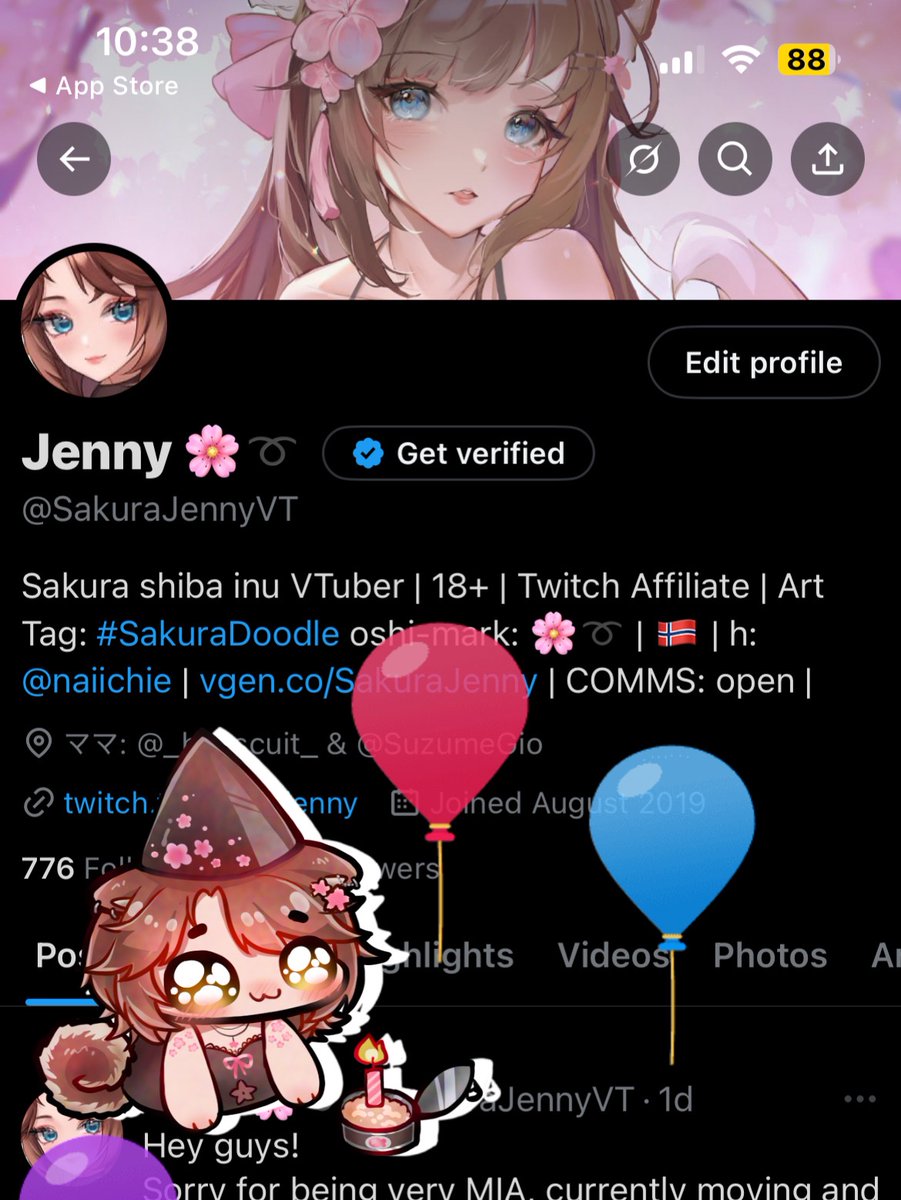 SakuraJennyVT's tweet image. Officially 21 🙏🩷 yippie
