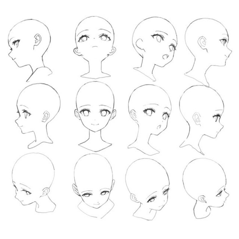 EtheringtonBros's tweet image. Our feature artist/tutorial today is this great reference sheet on HEAD ANGLES, by the talented @atasom! Note how the SPACING between the FEATURES changes, as this is a big part of how we READ THE FORM! #anime #manga #characterdesign