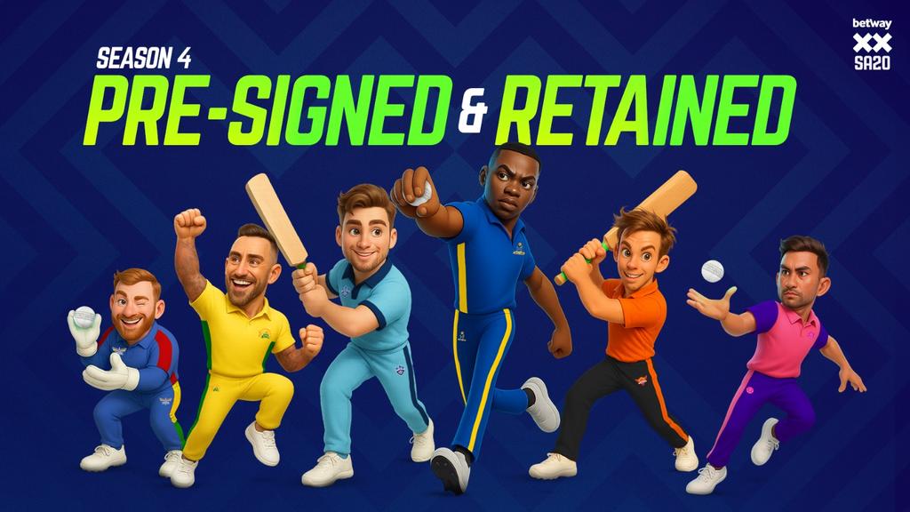 CricCrazyJohns's tweet image. 🚨 SA20 RETENTIONS FOR SEASON 4 🚨
Durban Super Giants: Sunil Narine, Noor Ahmad, Jos Buttler, Heinrich Klaasen.
Joburg Super Kings: Faf du Plessis, James Vince, Akeal Hosein, Richard Gleeson, Donovan Ferreira.
MI Cape Town: Ryan Rickelton, George Linde, Corbin Bosch, Rashid…