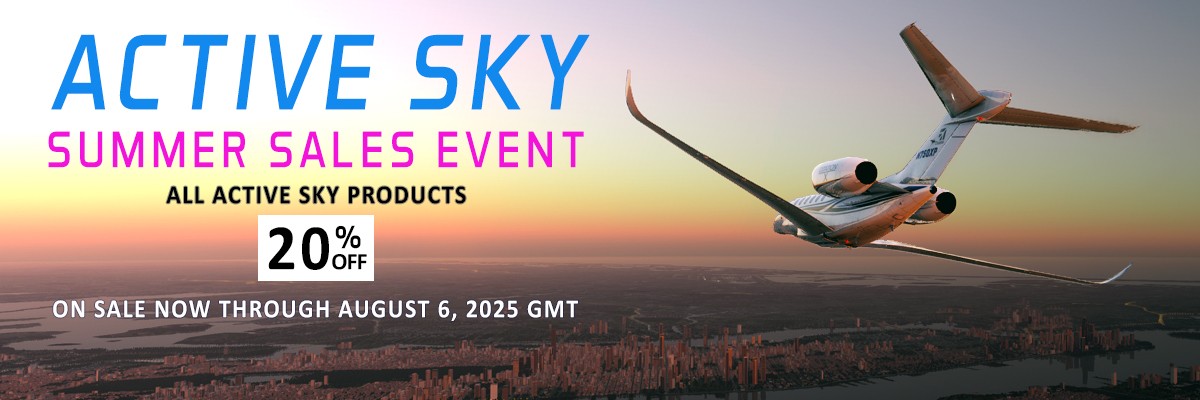 The Active Sky Summer Sale is now on at Just Flight - get 20% off all add-ons until Wednesday 6 August! tinyurl.com/3syut38u
