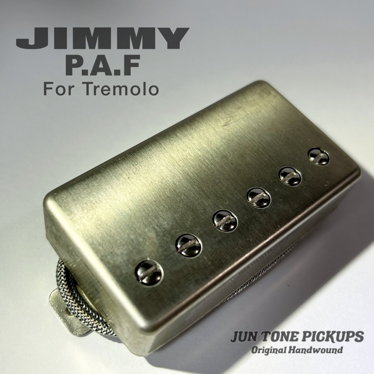 mouri_jun's tweet image. 44MAGNUM “JIMMY”HIROSE SATOSHIシグネイチャーピックアップにワイドピッチバージョン
「JIMMY P.A.F Type1 For Tremolo」が追加されます!
53mmピッチにショートレッグのベースプレートを備えフロイドローズなどトレモロ搭載ギターのリアポジションにご使用頂けます!
8/1(金)販売開始予定です🔥