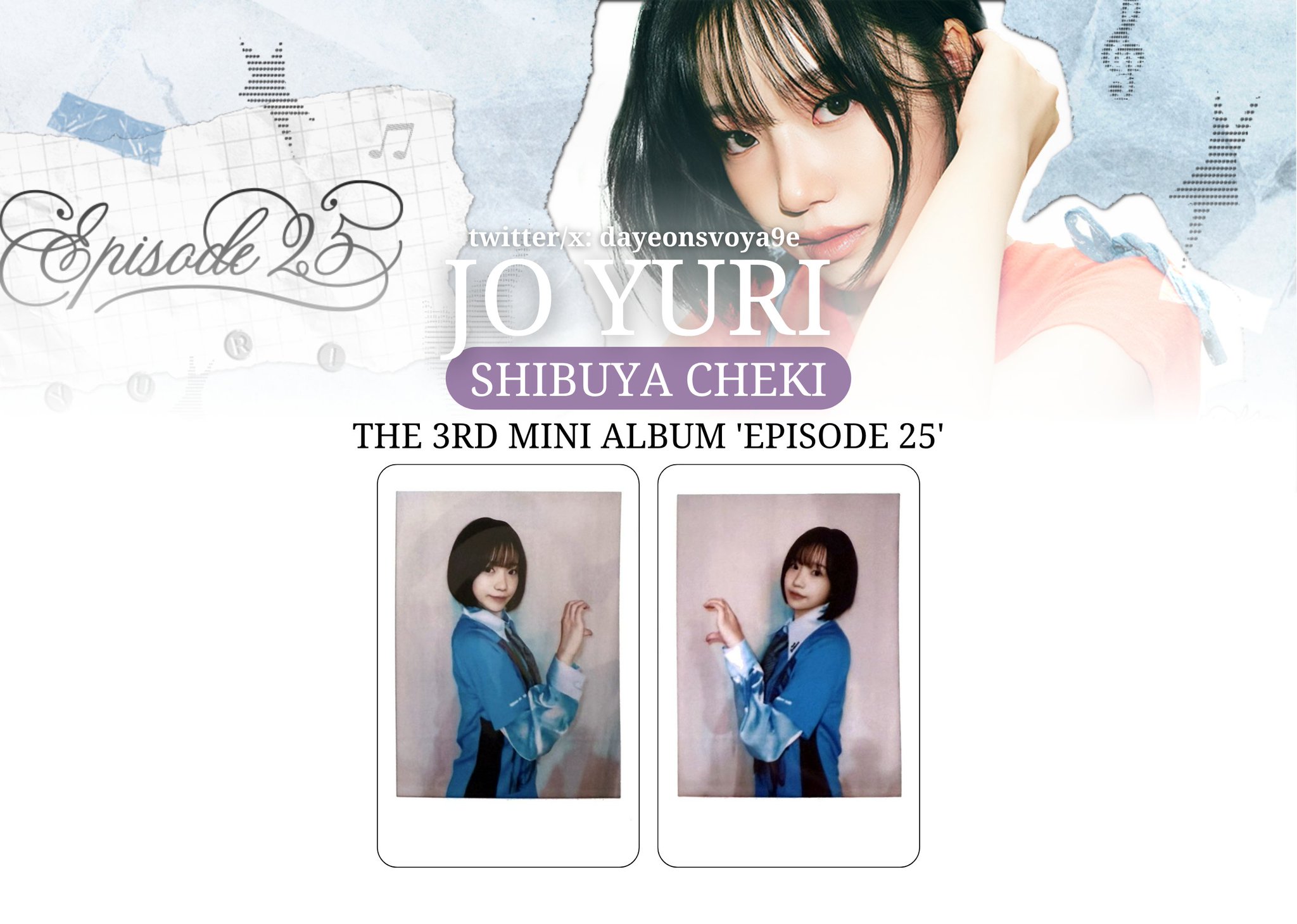 JOYURI チョユリ episode25 タワレコ特典チェキ③ チョ・ユリ】3rd Mini Album『Episode 25』発売記念