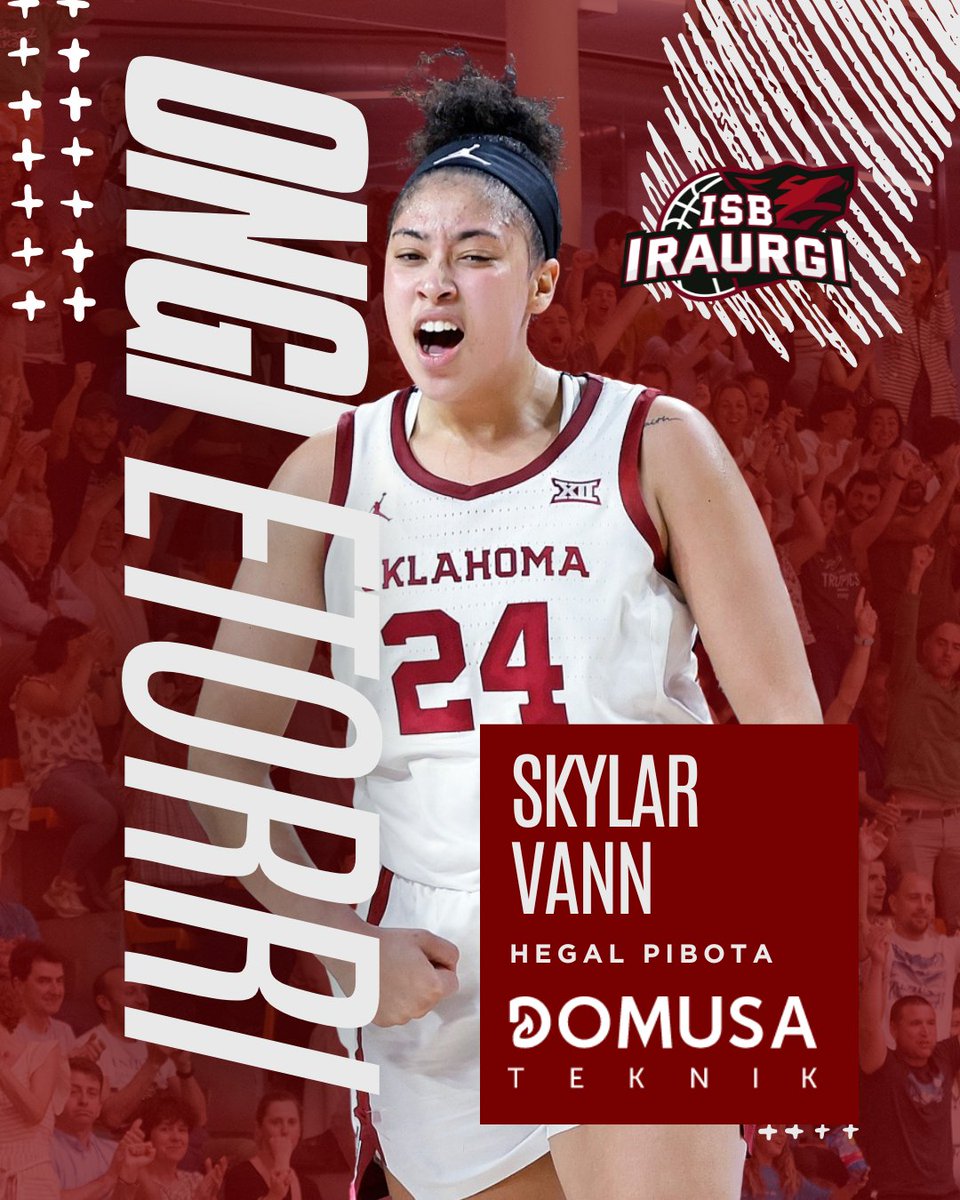 iraurgisb's tweet image. ✅ FITXAKETA
🔢 Skylar Vann (2001, 1.84 m)
👉 Hegal pibot amerikarra Oklahomako Unibertsitatetik dator 11.5 puntu eta 5.9 erreboteko bataz bestekoa lortu eta gero bere NCAAko ibilbidean.
💪 Egurre eta ongi etorri, Skylar!