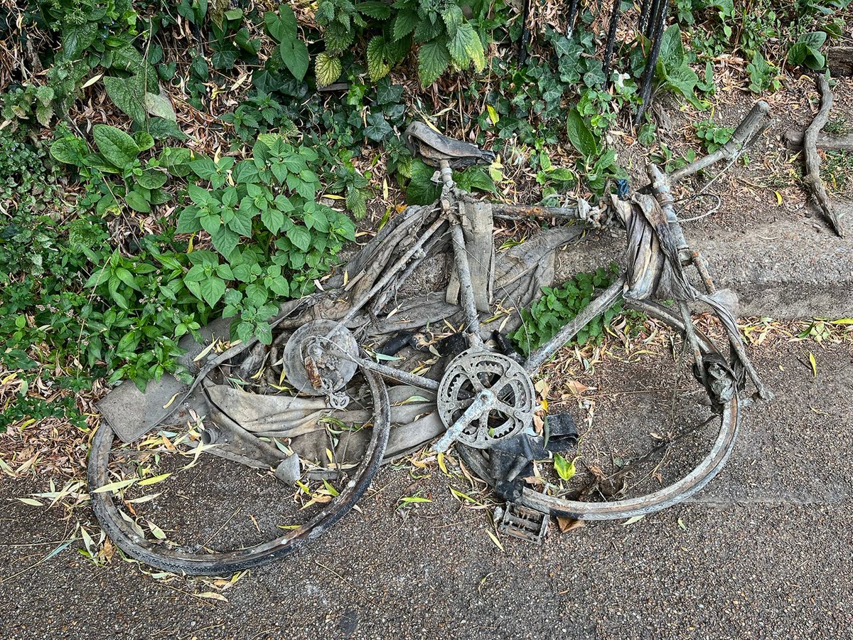 plw1053's tweet photo. The bones of a bike, Regents canal #plw1053 #boatsthattweet #tenfiftythreeimages
@CRTBoating #asfound #waterways
#PhotographyIsArt #PhotoOfTheWeek #regentscanal
@NABO_Official
#StPancras
@The_RPSLondon @IWA_UK https://t.co/qFMhyvU02g