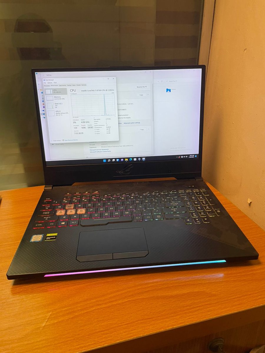 Asus Strix GL504,15.6inch FHD screen,Intel core i7 8th generation, 16gb ram,512gb ssd,8gb nvidia GTX 1070 @ 960k