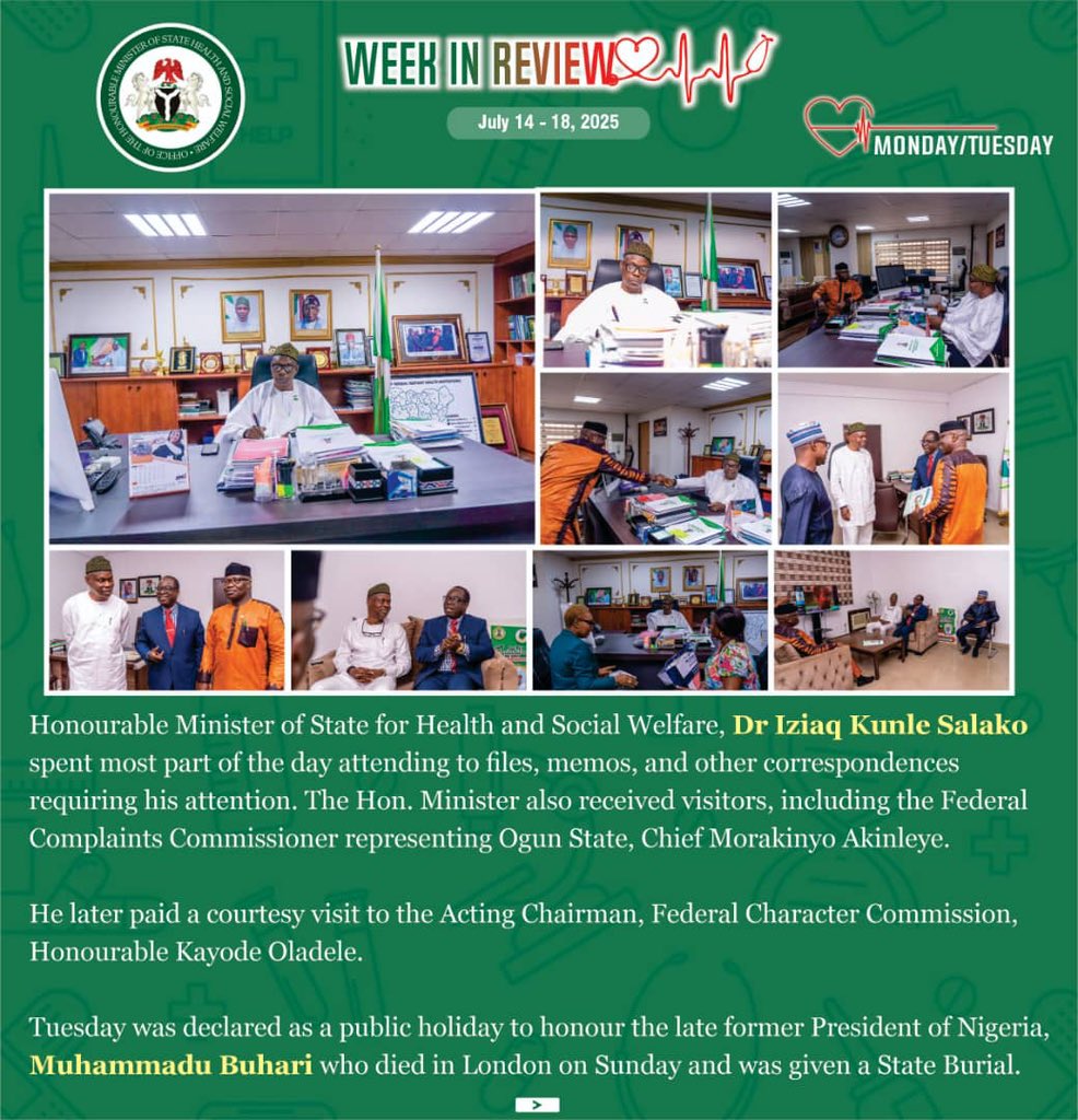 Fmohnigeria's tweet image. Reform in Action!
Last week, @SalakoIziaq :
🔹 Advanced physio training reform with NSP/MRTB
🔹 Expanded med training access via FMC–Achievers MoU
🔹 Resolved space issues with Africa CDC
🔹 Chaired the #Power4Health dialogue prep committee
#HealthSectorReform #Health4All…