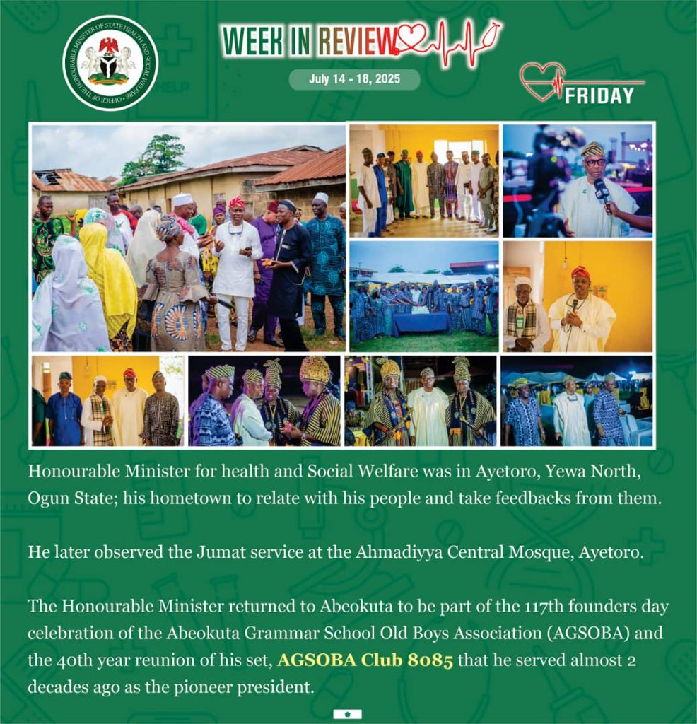 Fmohnigeria's tweet image. Reform in Action!
Last week, @SalakoIziaq :
🔹 Advanced physio training reform with NSP/MRTB
🔹 Expanded med training access via FMC–Achievers MoU
🔹 Resolved space issues with Africa CDC
🔹 Chaired the #Power4Health dialogue prep committee
#HealthSectorReform #Health4All…