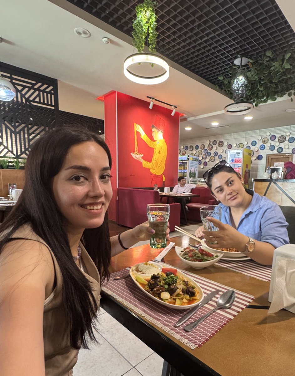 NigoraFazliddin's tweet photo. Having some #Uyghur food 🍱 in #Dushanbe with my best @mu72482 ♥️🧿 https://t.co/3dTjuMPe40